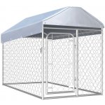 vidaXL Venkovní psí kotec se střechou 200 x 100 x 125 cm – Zboží Dáma