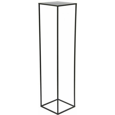 HowHomely STOJAN NA KVĚTINÁČ SIMPLE 100x24x24 cm ČERNÁ – Sleviste.cz