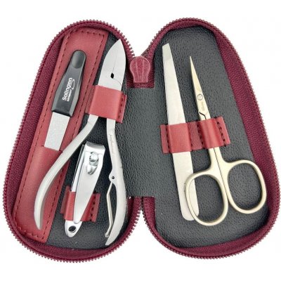 Globos Kožená manikúra na zip 1871-89 vínová – Zboží Dáma