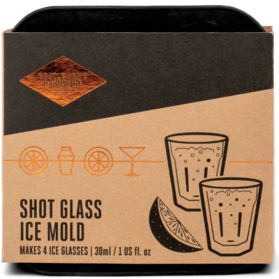 GENTLEMEN'S HARDWARE Forma na ledové panáky 30 ml, černá barva – Zboží Dáma