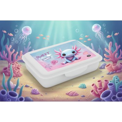 OxyBag Box na svačinu s přihrádkou Axolotl – Sleviste.cz