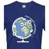 Pánské Tričko Bezvatriko cestovatelské tričko Jsem prostě světoběžník modrá