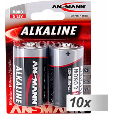 Ansmann Alkaline D 20ks 1514-0000 – Zboží Mobilmania