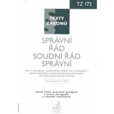 Správní řád, Soudní řád správní, právní stav ke dni 1. 5. 2010 – Zbozi.Blesk.cz