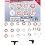 BGS 8107, Sada měděných těsnicích kroužků pro vstřikovací trysky | 551dílná – Zboží Mobilmania