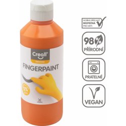 Creall prstová barva Happy Ingredients, 250 ml, oranžová