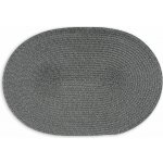 Continenta Prostírání oválné tmavě šedé 45x31 cm – Zboží Dáma