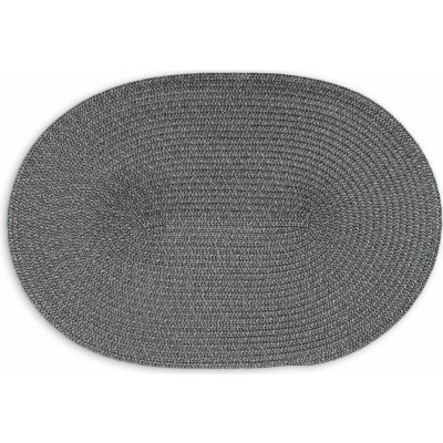 Continenta Prostírání oválné tmavě šedé 45x31 cm – Zboží Dáma