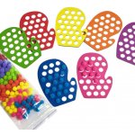 SADA RUKAVIČKY 7 ks s bambulkami motorika – Hledejceny.cz