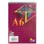 NOTES Bohemia Blok spirála hlava A6 linka 16074 – Zboží Živě