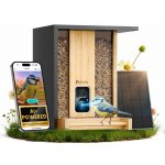 Birdfy Smart krmítko pro venkovní ptactvo Bamboo Solar Lite s kamerou a solárním panelem 27,9 x 27,9 x 30,5 cm – Zboží Mobilmania