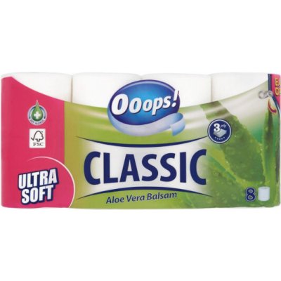 Ooops! Classic Aloe Vera 3-vrstvý 8 ks – Sleviste.cz