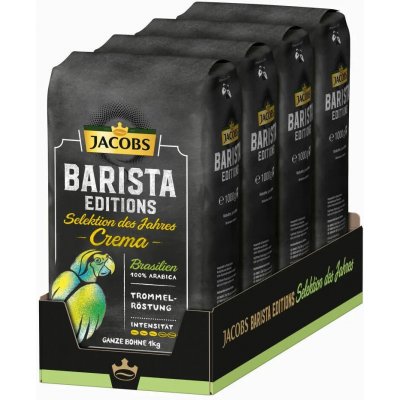 Jacobs Barista Caffe Crema Výběr roku káva 4 x 1 kg