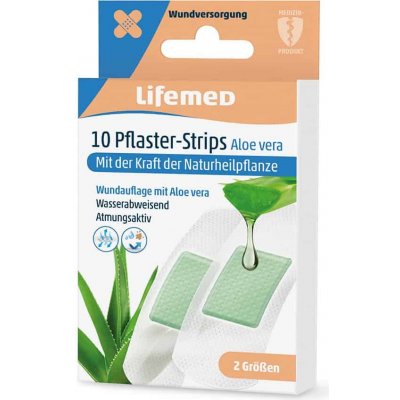 LIFEMED Náplasti s Aloe vera, 10 ks