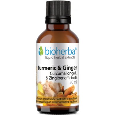 BIOHERBA Tinktura kurkuma a zázvor 50 ml – Hledejceny.cz