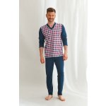 Taro Victor 2633 pánské pyžamo dlouhé tm.modré – Zbozi.Blesk.cz