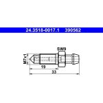 Odvzdušňovací šroub / ventil ATE 24.3518-0017.1