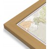 Nástěnné mapy Maps International Svět - nástěnná politická mapa 119 x 84 cm Varianta: mapa v dřevěném rámu, Provedení: Pegi jádro ořechu