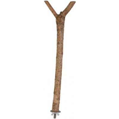 TRIXIE Dřevěné bidýlko Y s kovovým úchytem 20 cm/ 15 mm – Zboží Dáma