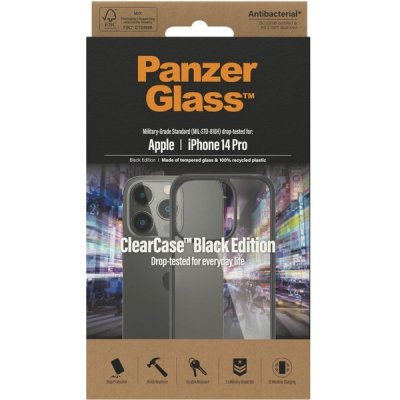 Pouzdro PanzerGlass™ ClearCase Apple iPhone 14 Pro edition černé