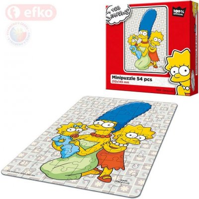 Efko The Simpsons Holky ze Spriengfieldu skládačka 21 x 15 cm v krabici 54 dílků – Zbozi.Blesk.cz