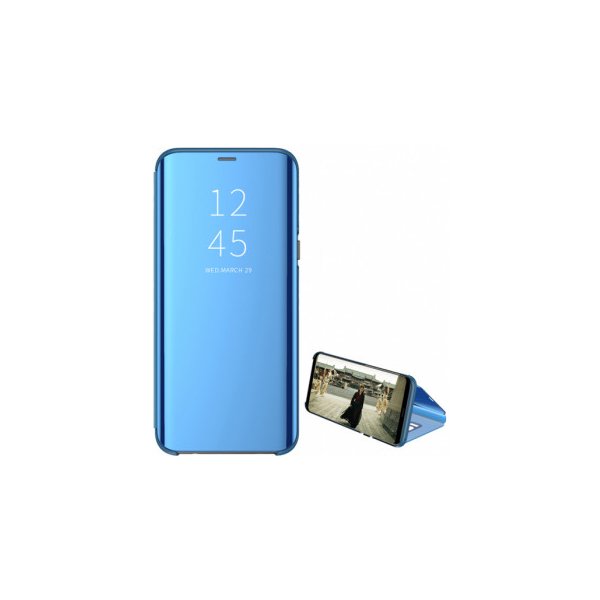 Pouzdro a kryt na mobilní telefon Pouzdro SES Zrcadlové Flip Xiaomi Redmi Note 8T - modrý