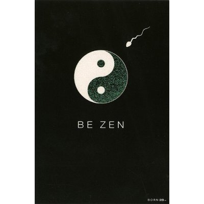 Vtipné blahopřání Born 2B - BE ZEN