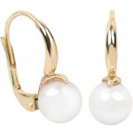Soliter Elegantní zlaté náušnice s pravými perlami 745 235 001 00116 0000000 – Sleviste.cz