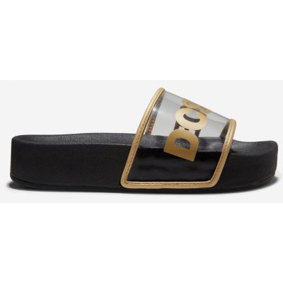 DC Sliders Platform SE pantofle black gold – Zboží Mobilmania