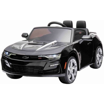 Beneo Elektrické autíčko Chevrolet Camaro 12V 2,4 GHz dálkové ovládání Otevírací dveře EVA kola LED Světla kožené sedátko 2 X MOTOR USB/SD Vstup ORGINAL licence červená – Zboží Mobilmania