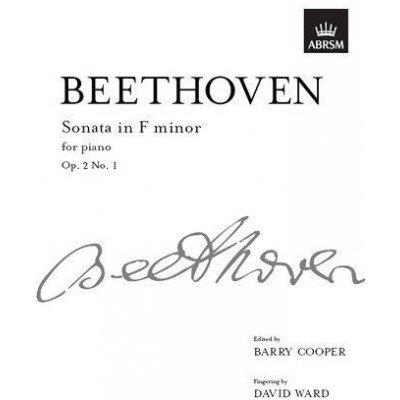 Ludwig Van Beethoven Piano Sonata In F minor Op.2 No.1 noty na sólo klavír