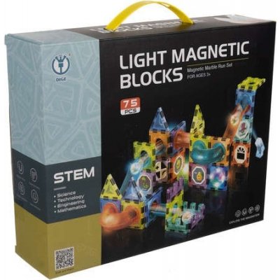 iMex Toys Kuličková dráha magnetická, svítící 75 ks – Zboží Mobilmania
