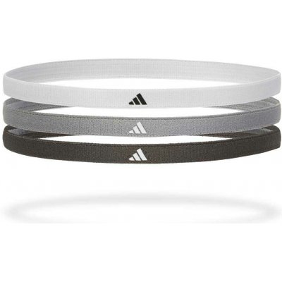 adidas HAIRBANDS Bílá Tmavě šedá Šedá – Sleviste.cz