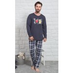 I love beer pánské pyžamo dlouhé tmavě šedé – Zbozi.Blesk.cz