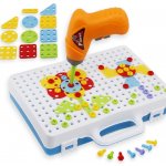 KIK KX7838 Mozaika dětské puzzle plastové bloky + šroubovák – Zboží Mobilmania