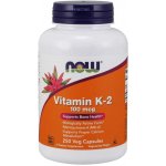 NOW Foods Vitamin K2 jako MK-4 100ug 100 rostlinných kapslí – Hledejceny.cz