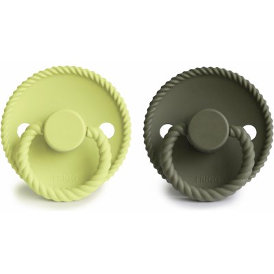 Frigg dudlík Rope 2 pack silikon Green Tea/Olive – Zboží Mobilmania