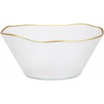 Home Styling Collection Skleněná miska se zlatým okrajem DATURA, 21 cm transparentní – Zboží Dáma