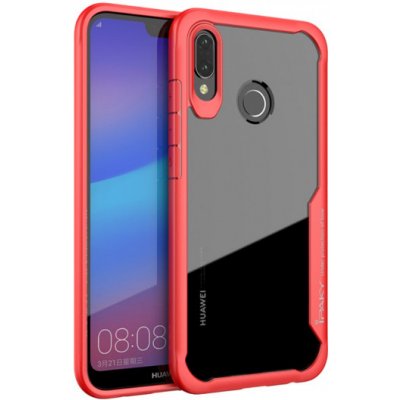 Pouzdro Ipaky čiré s rámečkem Huawei P20 Lite - červené – Hledejceny.cz