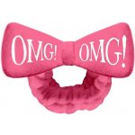 Double Dare kosmetická čelenka s mašlí OMG! tmavě růžová – Zboží Mobilmania