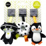 Tm toys Gagagu závěsná plyšová hračka Mýval Tučňák Donut – Zboží Dáma