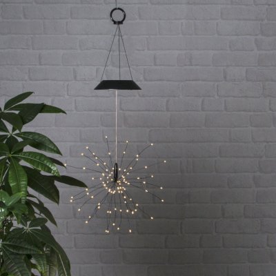 Závěsná solární světelná LED dekorace výška 50 cm Star Trading Firework - černá – Zbozi.Blesk.cz