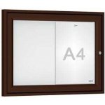 PROCITY Venkovní elegantní vitrína Tradition, 2 x A4, hnědá | Zboží Auto