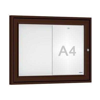 PROCITY Venkovní elegantní vitrína Tradition, 2 x A4, hnědá | Zboží Auto