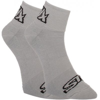 Styx ponožky kotníkové šedé s černým logem HK1062 – Zboží Mobilmania
