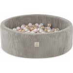 Misioo Suchý bazén 90 x 30 cm béžový + 200 míčků – Zboží Dáma