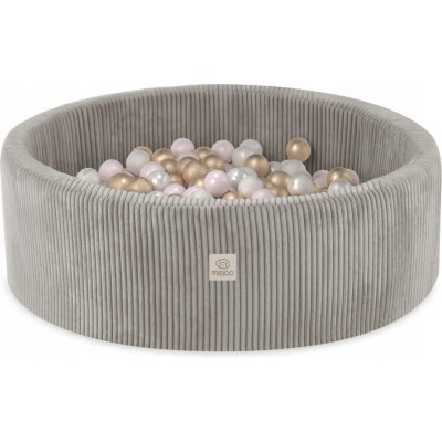 Misioo suchý bazének 90 x 30 cm béžový + 200 míčků – Zboží Dáma