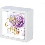 Nekupto DÁRKOVÁ POKLADNIČKA SVATEBNÍ Mr.&Mrs. 16x16x6cm – Zboží Dáma
