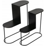 Boltze Stojany na květináče PLUTO výška 45-55 cm černý 2 ks – Zboží Dáma