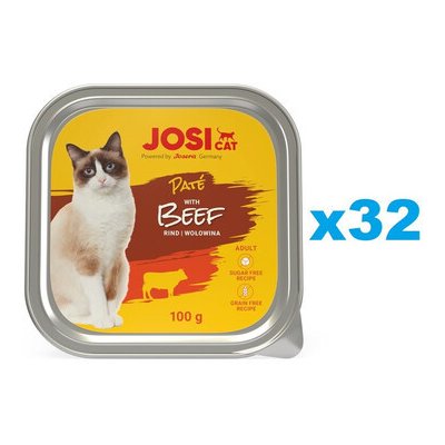 Josera JosiCat Hovězí paštika 32 x 100 g – Zboží Mobilmania
